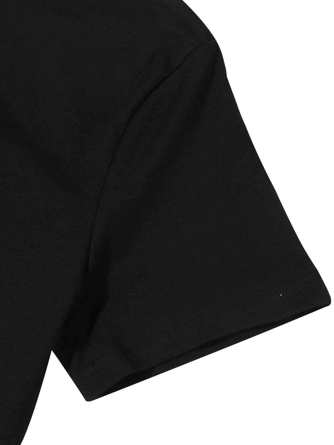 Womens Anime Letter Print T-Shirt - Soft Cotton Blend Crew Neck Top - Trendy Casual Short Sleeve for Spring & Summer - A Versatile Fashion Staple, Perfect Gift - Rexpect Nerd