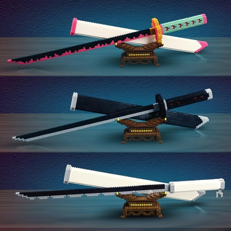 Lechuan Anime Sword Building Blocks Set - Perfect for Fans & Collectible Display