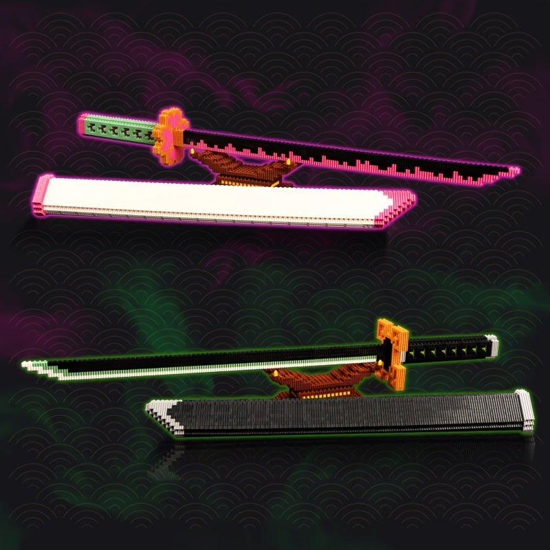 Lechuan Anime Sword Building Blocks Set - Perfect for Fans & Collectible Display