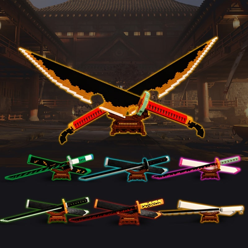 Lechuan Anime Sword Building Blocks Set - Perfect for Fans & Collectible Display