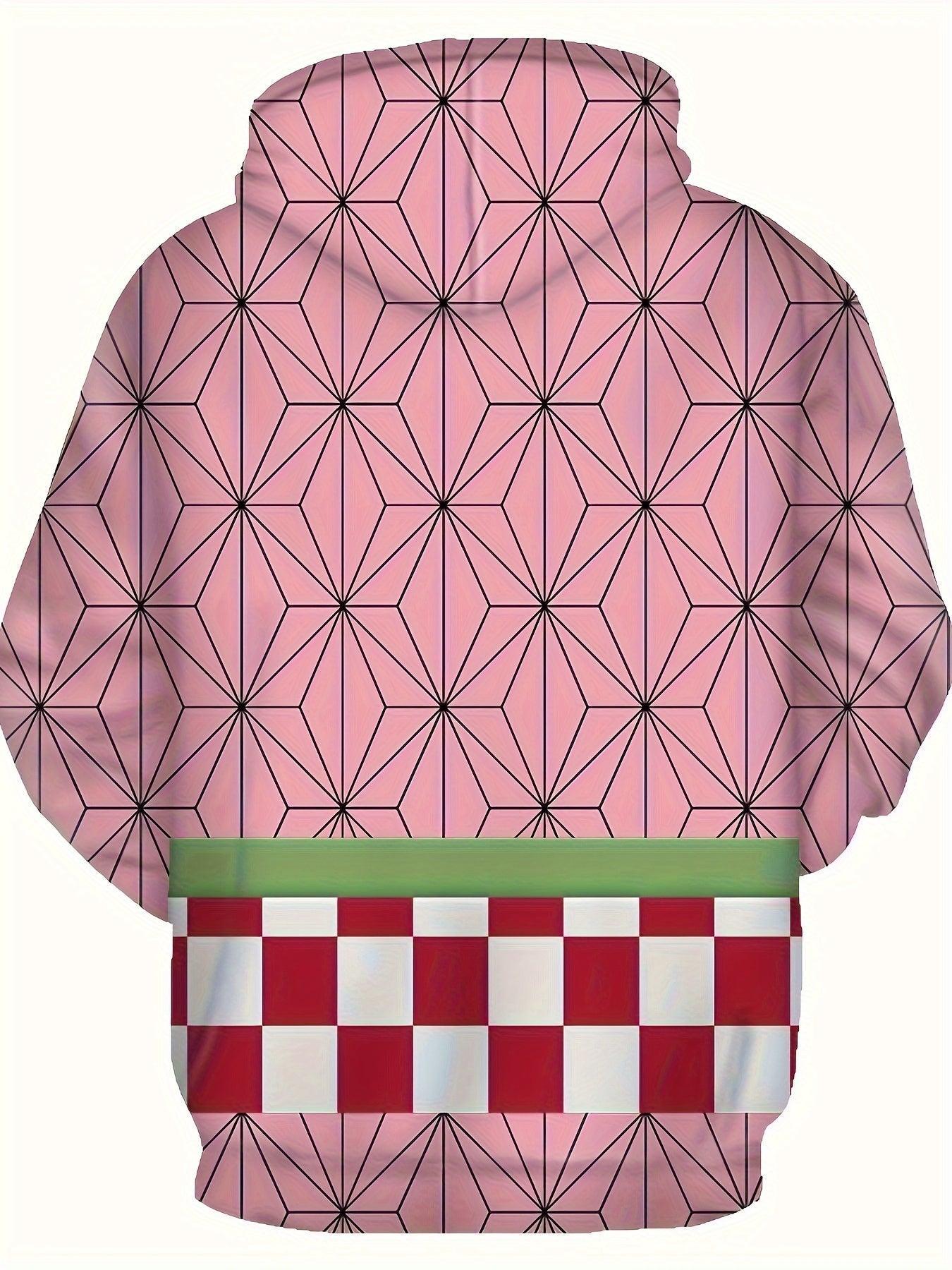 Stylish Anime Printed Hoodie for Men - Winter Fall Casual Comfort with Bold Graphic Design, Perfect Gift for Streetwear Enthusiasts - Rexpect Nerd