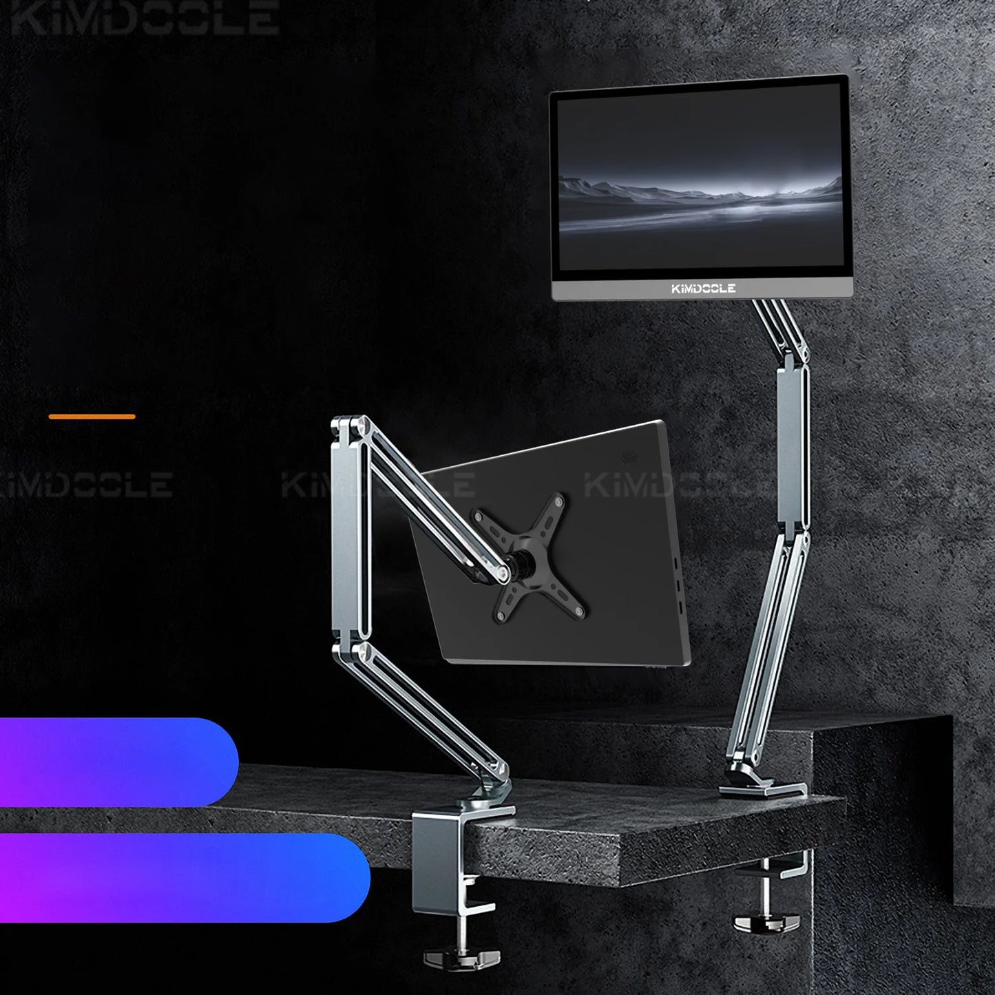 Long Arm Stand For Monitor Stand iPad Galaxy Xiaomi Tablet Kindler Tablet Desk Holder Magnetic Bed Phone Stand Clip Mount