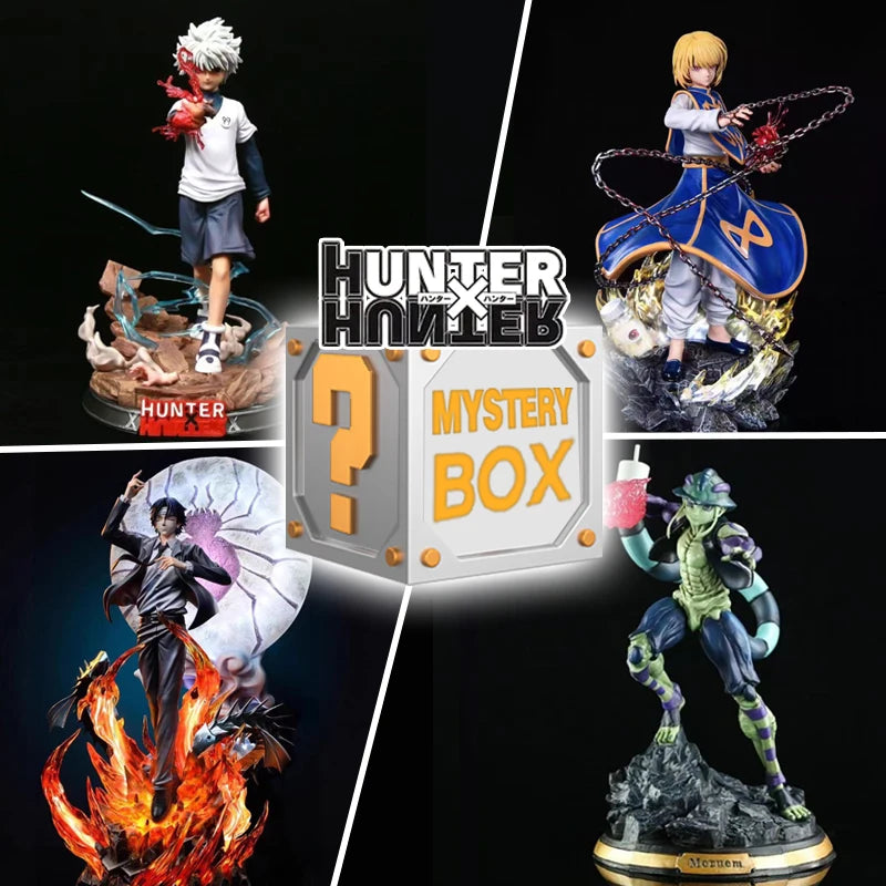 Hunter x Hunter Figure Mystery Box Anime Collectible PVC Model Kurapika Killua Meruem Hisoka Statue Gift for Fans