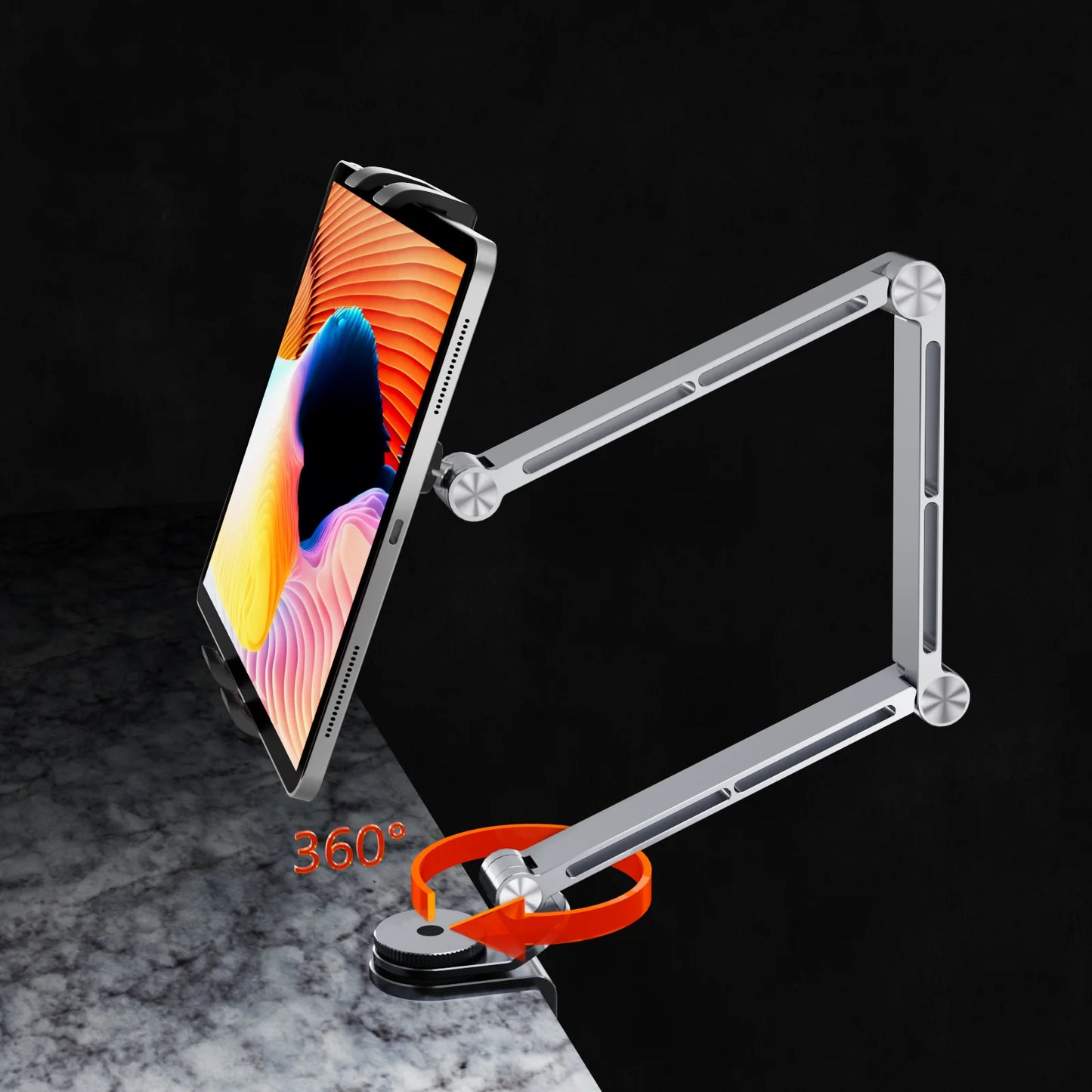 Long Arm Stand For Monitor Stand iPad Galaxy Xiaomi Tablet Kindler Tablet Desk Holder Magnetic Bed Phone Stand Clip Mount