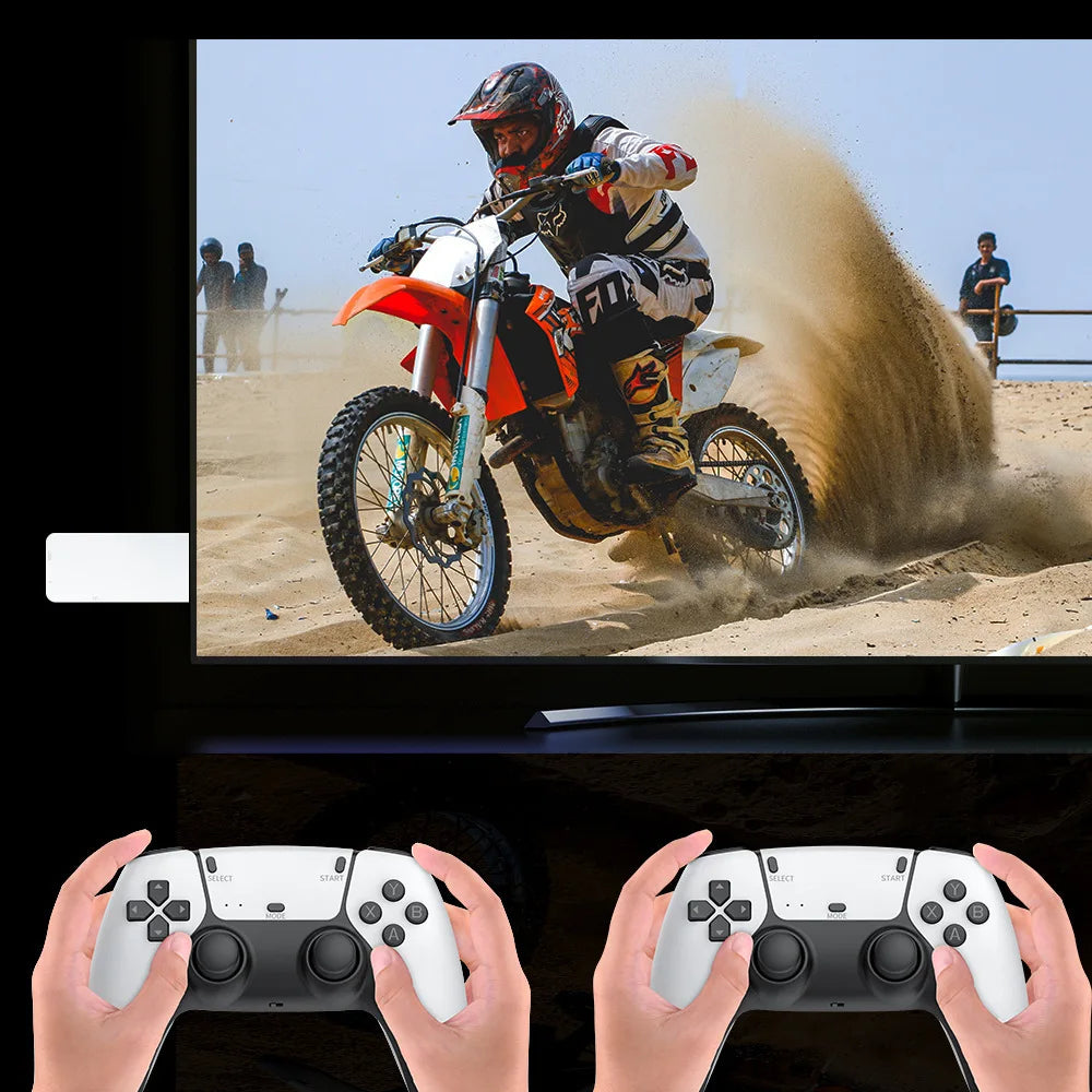 M15 Video Game Stick 4K 64G 20000+ Retro Games Handheld Video Game Console Wireless Gamepads HD Gaming Consola 20+ Simulators
