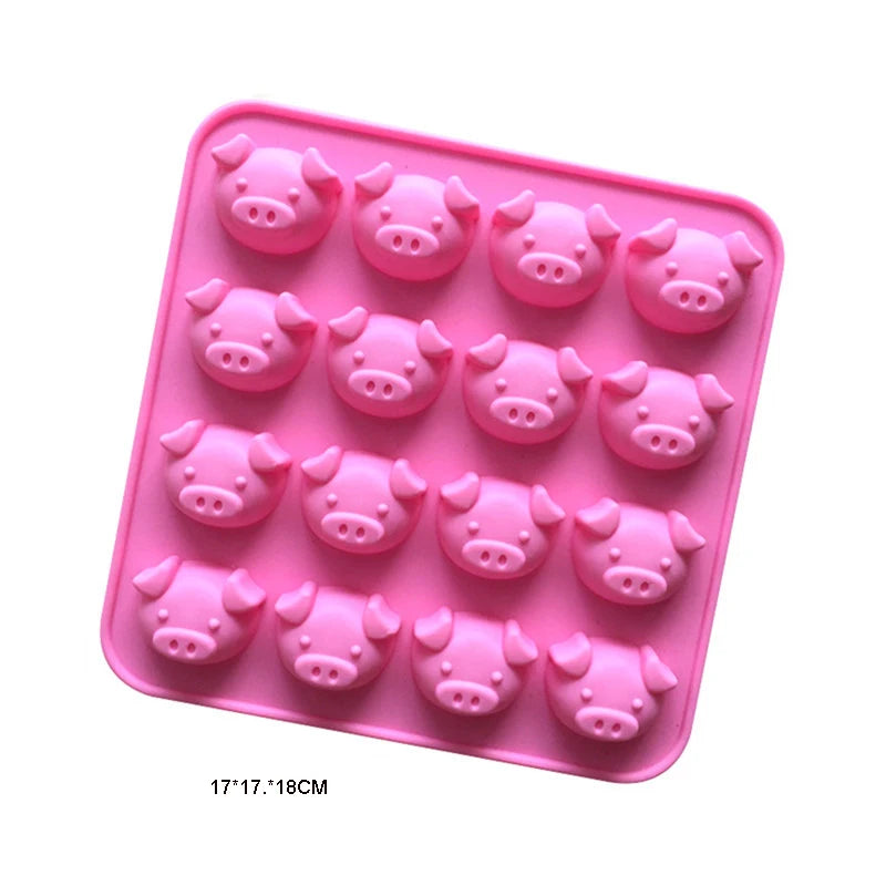 Cartoon Silicone Molds for Baking | Animal Chocolate & Soap Moulds – Stitch, Bear, Duck
