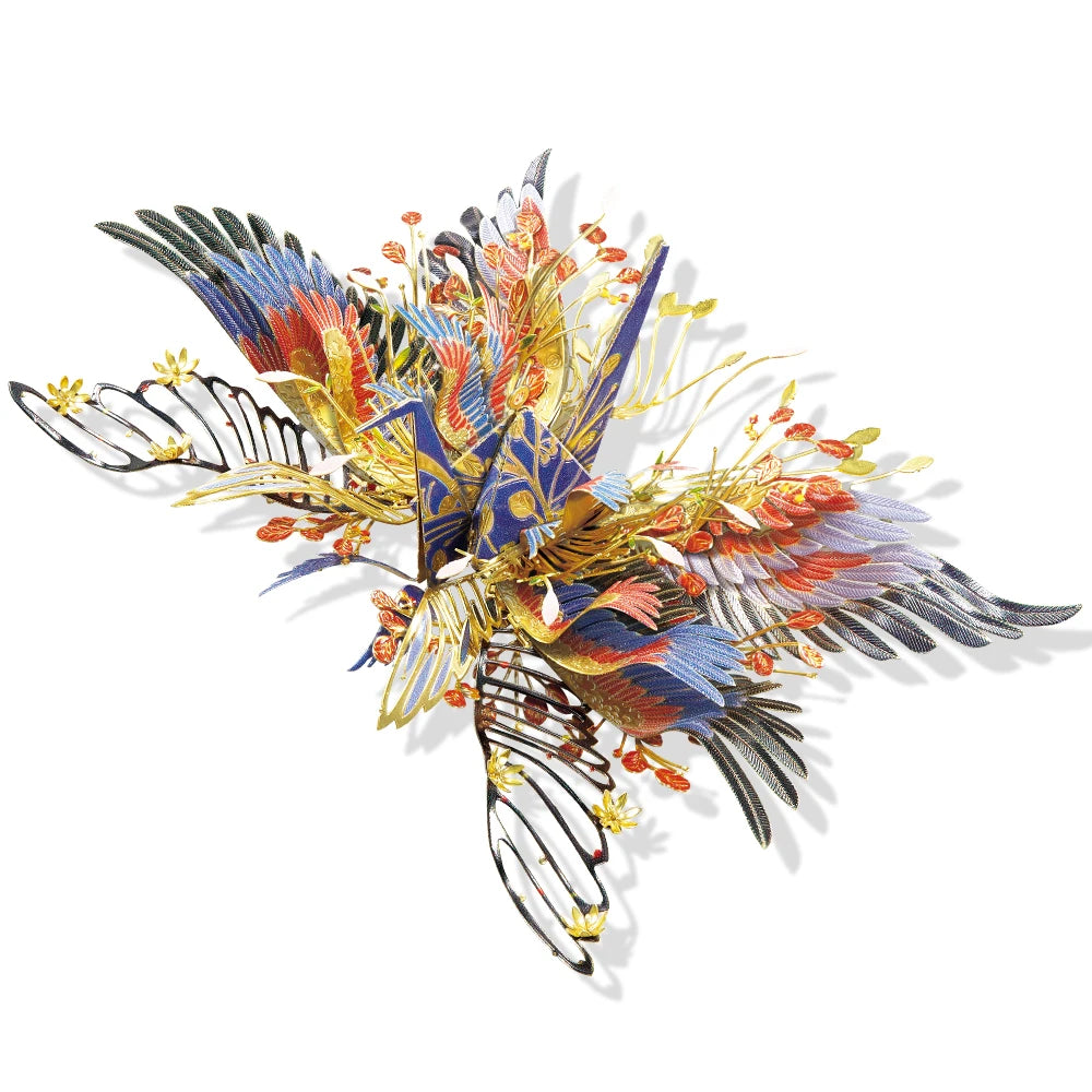 Piececool 3D Metal Puzzle-One Thousand Origami Cranes for Guard Amulet Model Building Kits DIY Jigsaw Toy For Adults