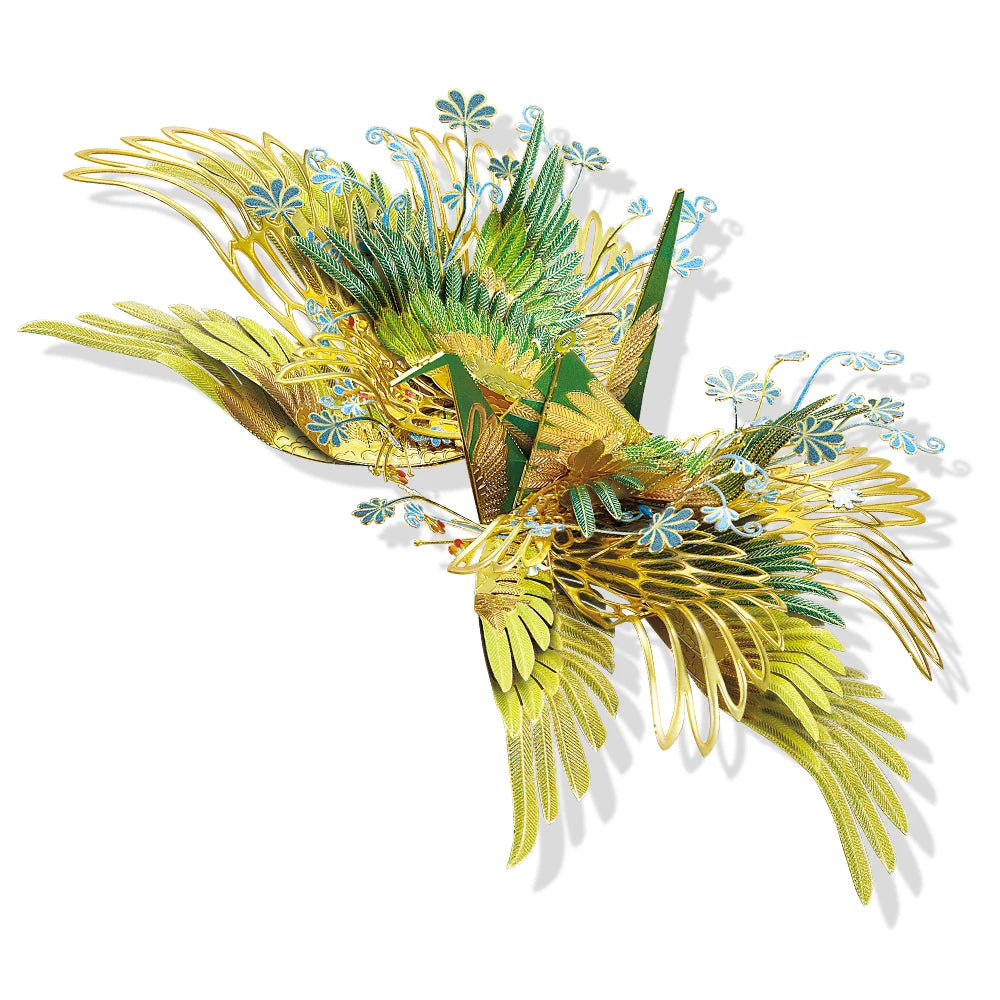 Piececool 3D Metal Puzzle-One Thousand Origami Cranes for Guard Amulet Model Building Kits DIY Jigsaw Toy For Adults