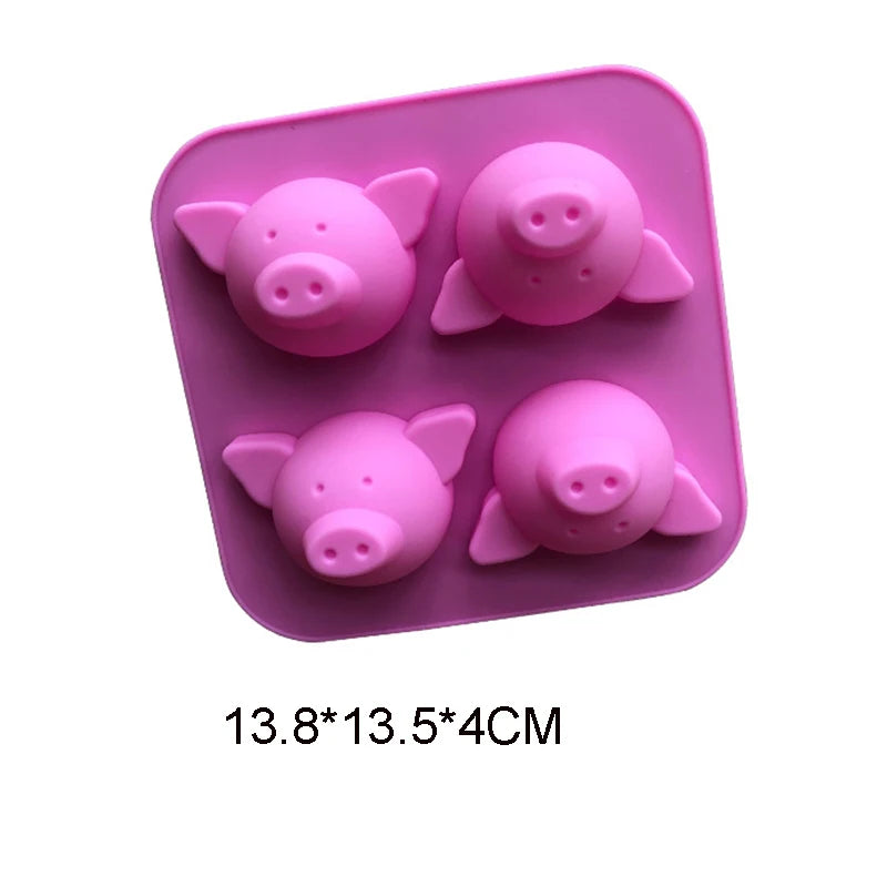 Cartoon Silicone Molds for Baking | Animal Chocolate & Soap Moulds – Stitch, Bear, Duck