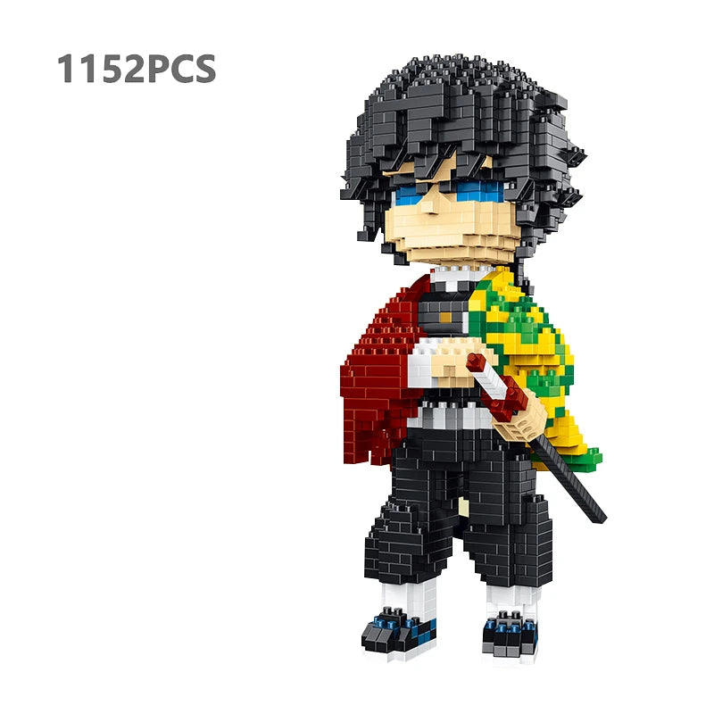 Hot Anime Demon Slayer Building Blocks Kimetsu No Yaiba Kamado Tanjirou Nezuko Zenitsu Kyoujurou Blocks Toys Kids Gifts