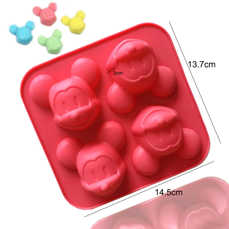 Cartoon Silicone Molds for Baking | Animal Chocolate & Soap Moulds – Stitch, Bear, Duck
