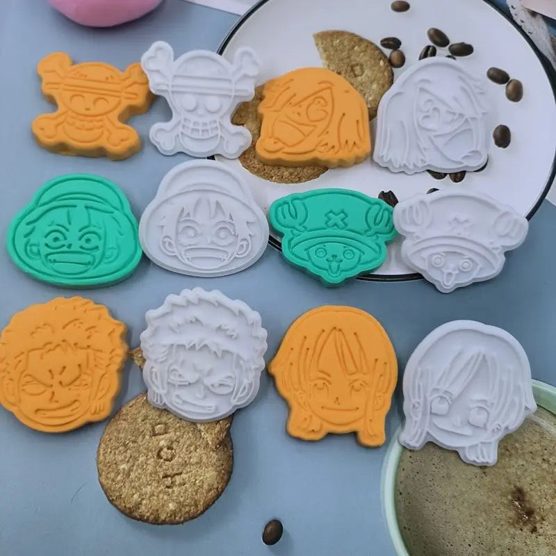 One Piece Cookie Cutter Set | Luffy & Zoro Biscuit Moulds for Fun Baking