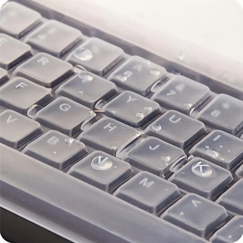 Universal Keyboard Silicone Protector Film Skin Cover Desktop PC Transparent Silica Gel Bump Concave Keyboard Transparant Cover