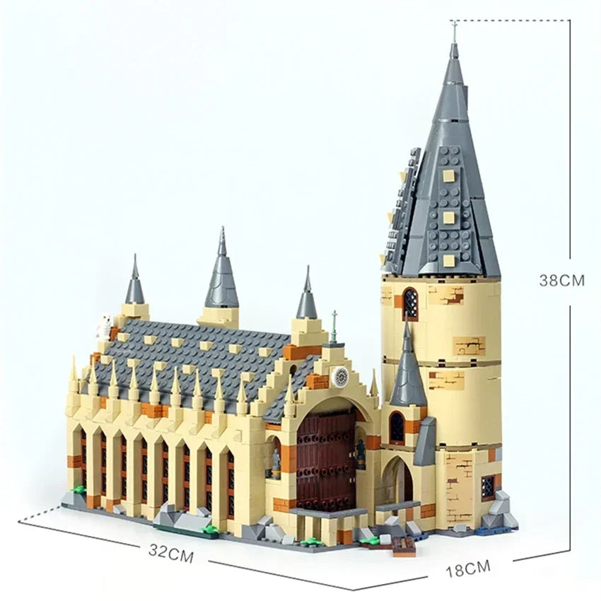 In Stock Great Hall Castle Building Compatible 75954 DIY Model Blocks Bricks Movie Children's Toy Birthday Christmas Gifts