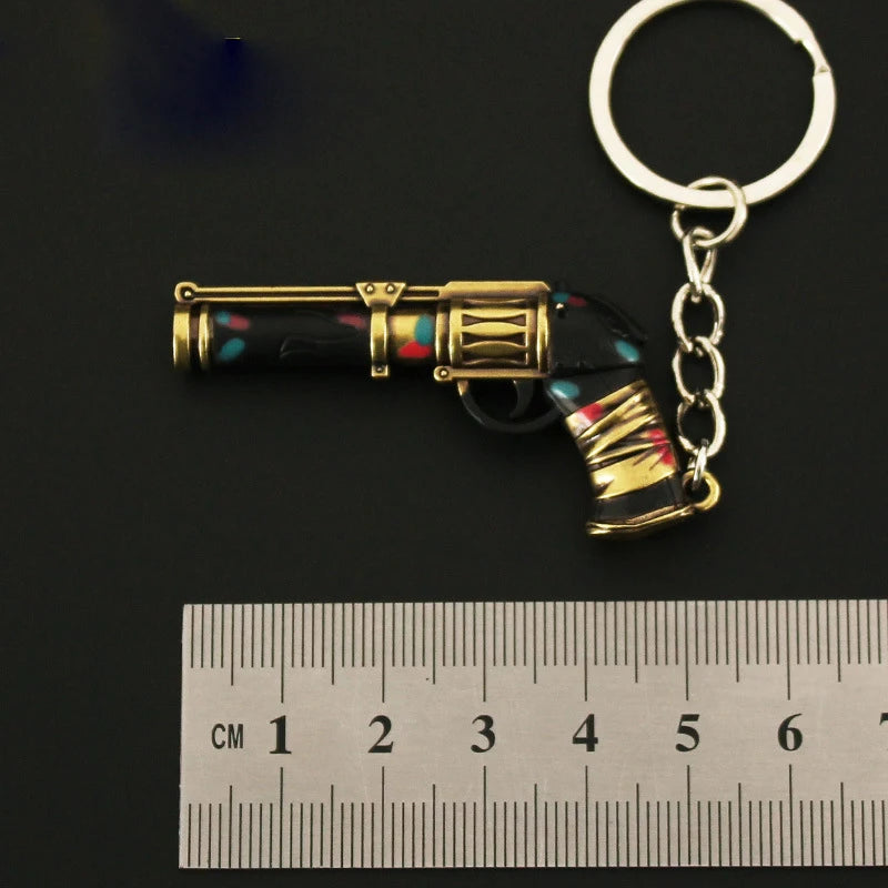 Jinx Cannon Shark Keychain - Iconic Metal Weapon Pendant for Anime Fans
