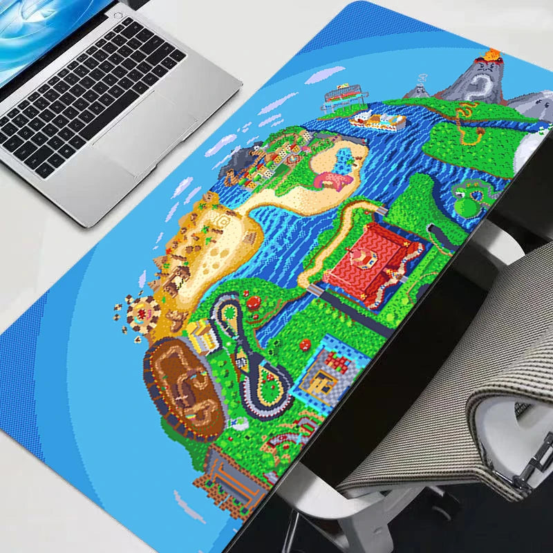 Gamer Desk Mat Super M-mario XXL Mousepads Pc gift Mouse Pad Office Desk Pads Large Mousepad Non-slip For Computer For LOL