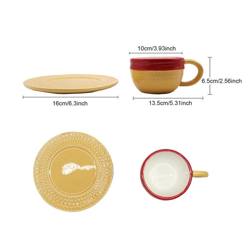 One Piece Coffee Mug - Monkey D. Luffy Straw Hat Ceramic Cup