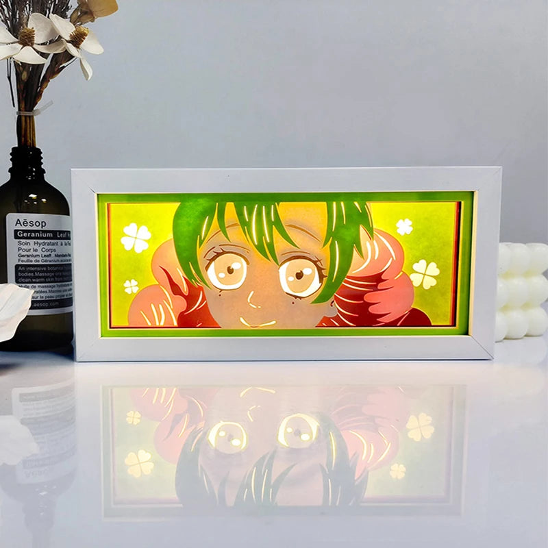 Anime LED Light Box – Manga Paper Carving Desk Lamp for Kids & Collectors
