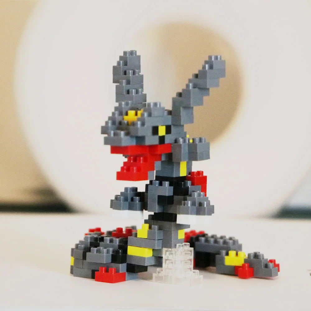 Pokemon Gengar Micro Building Blocks Piplup Mega Rayquaza Mega Charizard Assembled Mini Bricks Toys For Kid Christmas Gift
