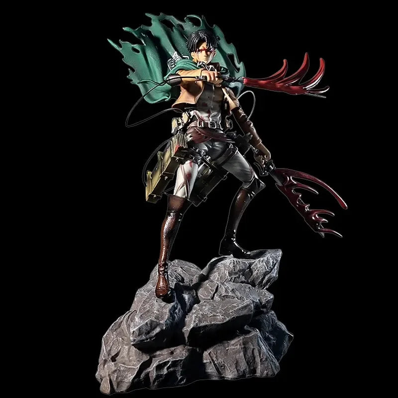 Anime Attack on Titan Yeager Eren Ackerman Mikasa Levi Anime Figure Desktop Decorations Surprise Box Blind Box Mystery Box