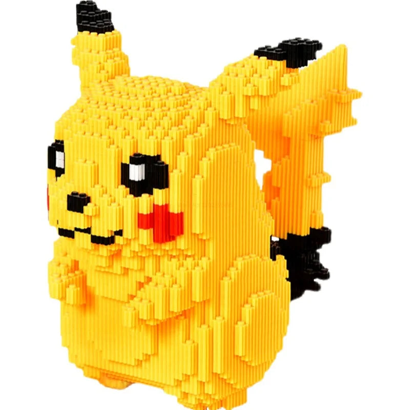 5210 Particle Pokemon Anime Pikachu Diamond Micro Building Blocks Games Model Mini Bricks Figures Decompression Toys Kids Gifts