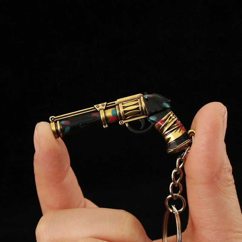 Jinx Cannon Shark Keychain - Iconic Metal Weapon Pendant for Anime Fans