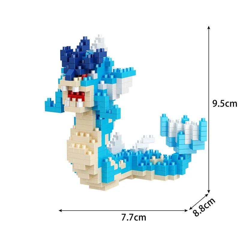 Building Blocks Assembly Anime Picachu Charizard Doll Blastoise Bulbasaur Gengar Bricks Figures Toy for Kid Gift