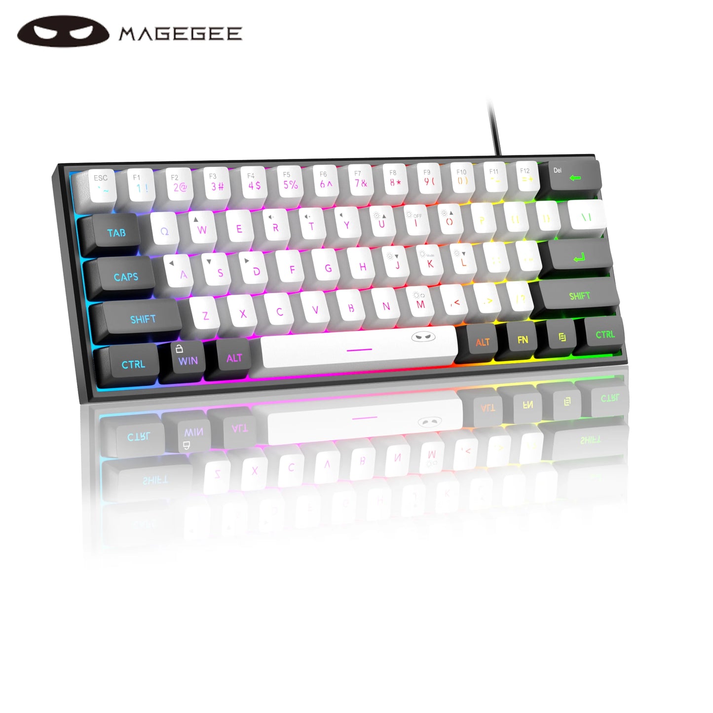 MageGee TS91 Compact RGB Wired Keyboard