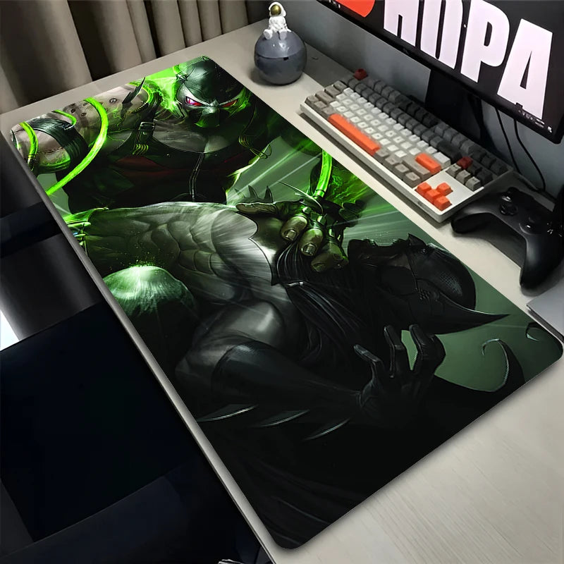 Black Non-slip Table Mat Gaming Accessories B-Batman Anime Mouse Pad Large Mousepad Office Laptop Keyboard Deskpad Rubber Carpet