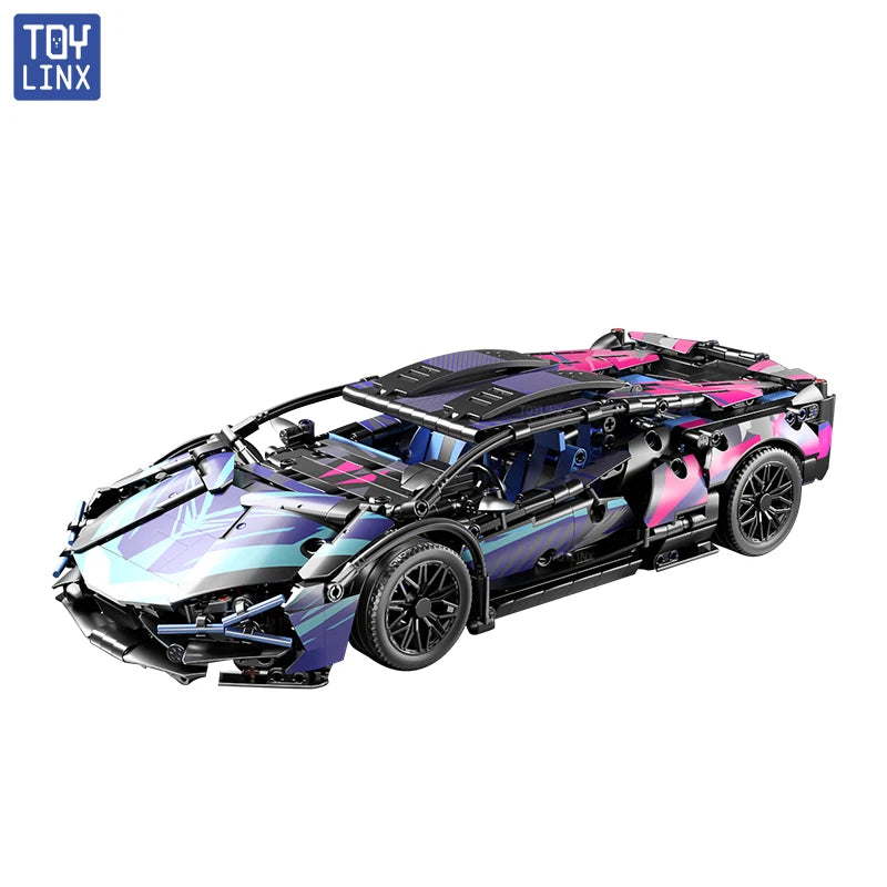 67128 Cars 1314PCS Building Kits for Adults, 1:14 Scale Super Car Building Block Remote Control Car Building Kits for Men Teen
