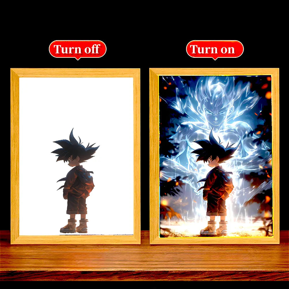 Dragon Ball Z Goku LED Light – 3D Moon Lamp for Anime Fans