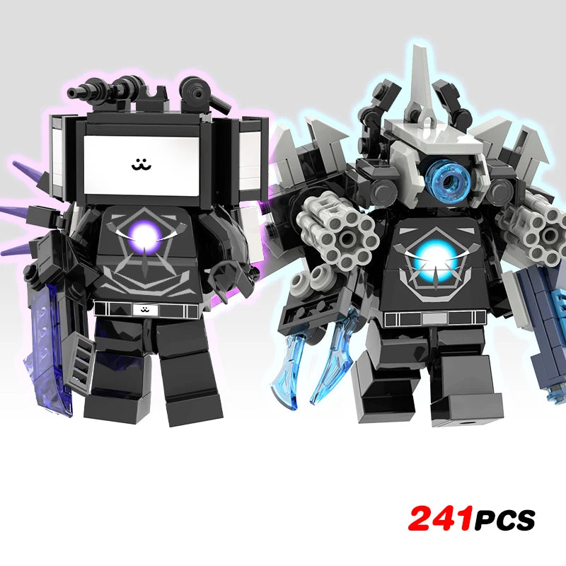 New Skibidi Toileted TVman Multi Joined Mini Action Figures Building Blocks TVman Speakerman Cameraman Model Toys for Kid Gift