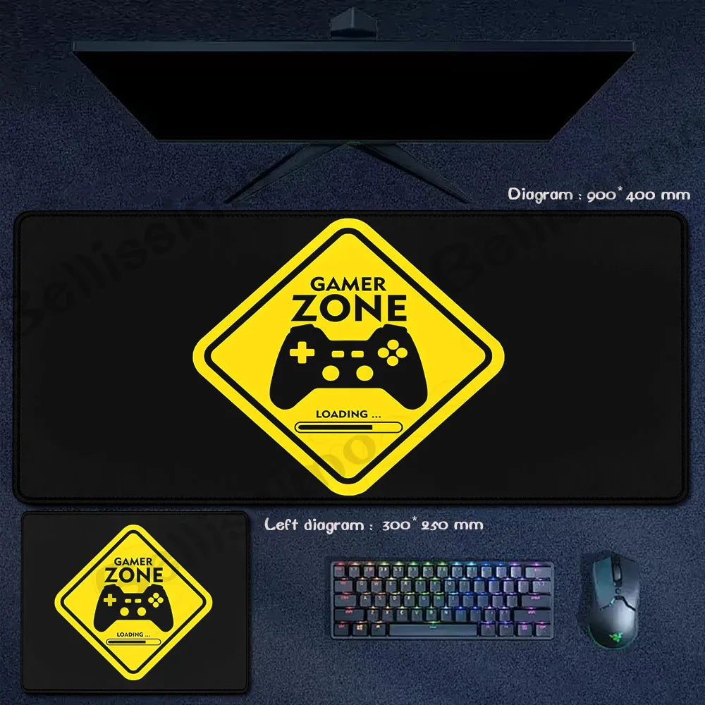 Retro Game Controller Mouse Pad Anti-Slip Rubber XL Desk Mat Office Computer Large Gaming Accessories HD Gamer Mousepad Playmat