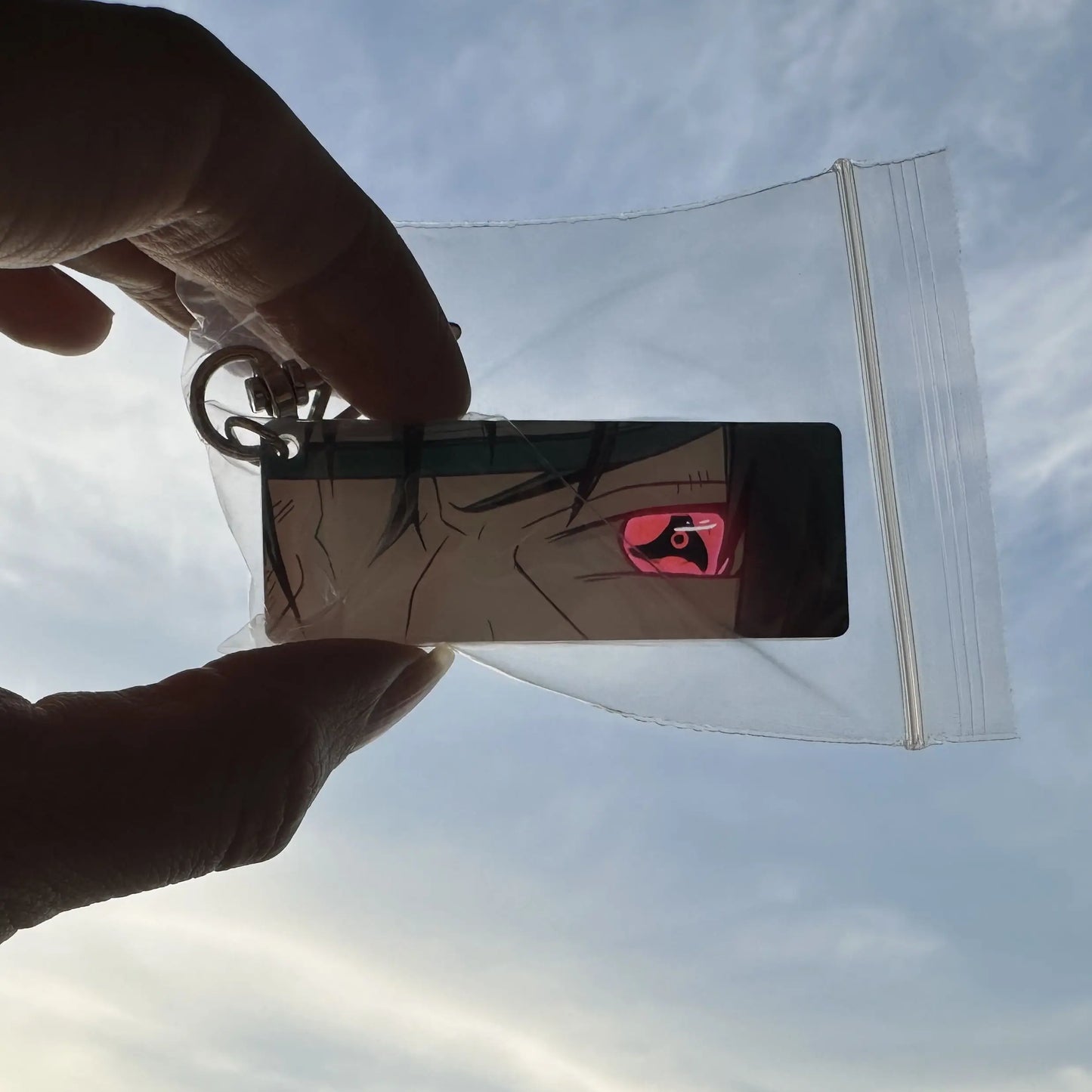 Naruto Uchiha Itachi Acrylic Keychain – Shining Eyes Double-Sided Backpack Pendant