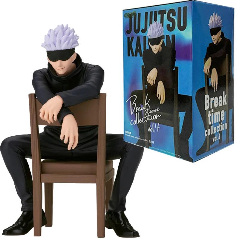 New Gojo Satoru Anime Jujutsu Kaisen Action Figure Itadori Yuji Seated Noodle Stopper Model Toys Japanese Dolls Hobbies - Rexpect Nerd