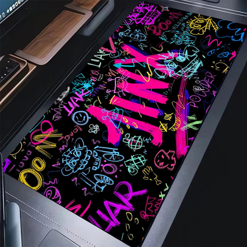 Jinx Arcane Gaming Mouse Pad – Large Graffiti Desk Mat for PC & Laptop