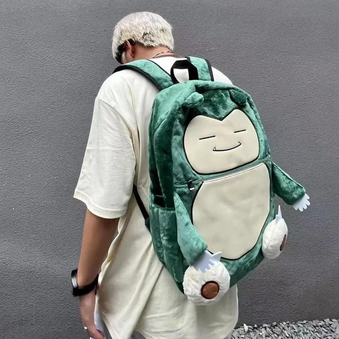 MINISO Pokémon Cappy Beast Plush Backpack – Large Capacity School Bag for Students & Fans