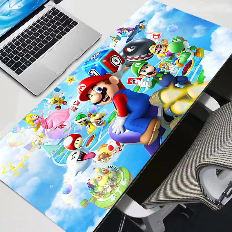 Gamer Desk Mat Super M-mario XXL Mousepads Pc gift Mouse Pad Office Desk Pads Large Mousepad Non-slip For Computer For LOL