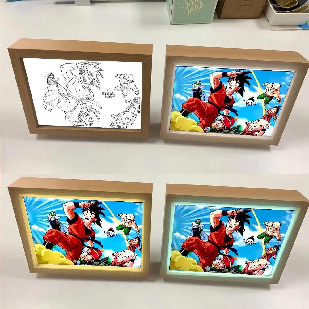 Illuminate Your Dragon Ball fandom with a Multifunctional Light Painting Moon Lamp! - Rexpect Nerd