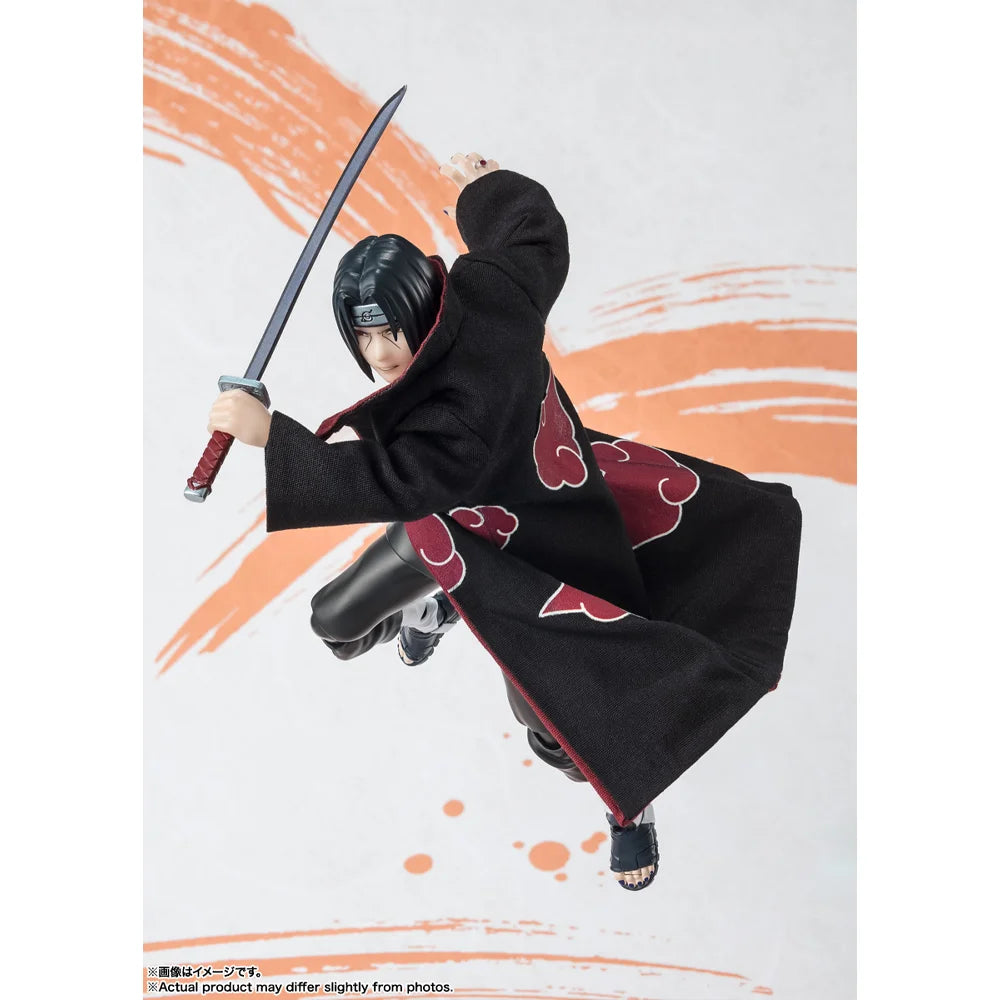 BANDAI S.H.Figuarts Itachi Uchiha Narutop99 Figure | Naruto Anime Collectible