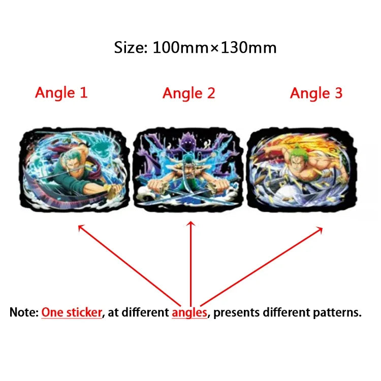 One Piece 3D Transform Sticker - Gear 5 Sun God Nika Luffy for Cars, Laptops & More