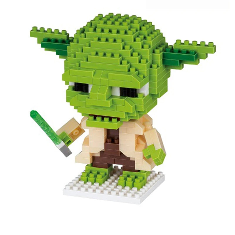 Building Blocks Anime Master Yoda Bricks Cartoon Action Figures Heads Assembly Educational Toys Kid Birthday Gift