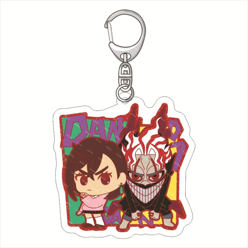 Dandadan Ayase Momo & Takakura Ken Keychain - Anime Acrylic Pendant for Fans