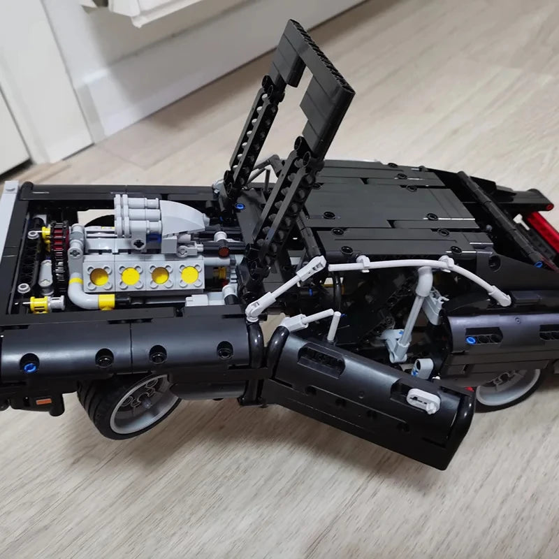 Technical Car Dodged Charger Racing Car Building Blocks Model Movie Fast And Furious Famous Vehicle 42111 Bricks Boy Toys Gifts
