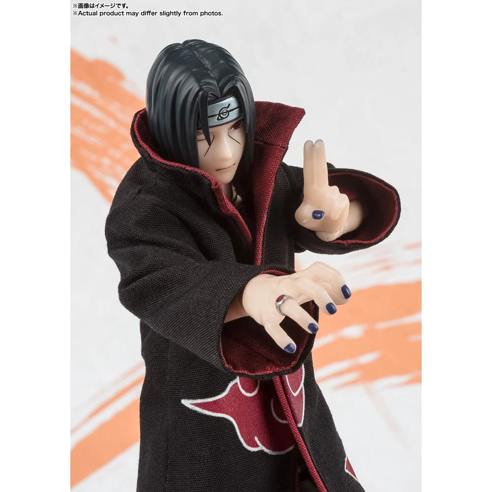 BANDAI S.H.Figuarts Itachi Uchiha Narutop99 Figure | Naruto Anime Collectible
