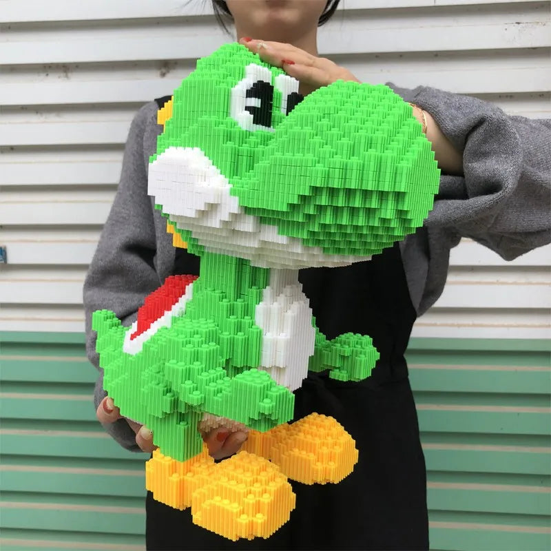 New Disney Building Blocks Dinosaur Boys Small Particle Puzzle Toys For Children, High Difficulty Ornament Gifts