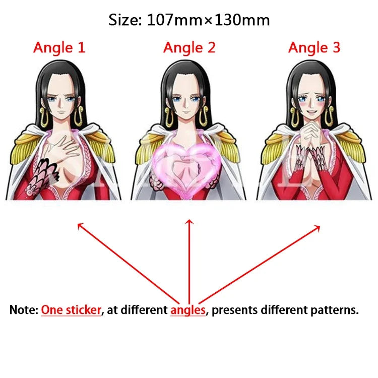 One Piece 3D Transform Sticker - Gear 5 Sun God Nika Luffy for Cars, Laptops & More