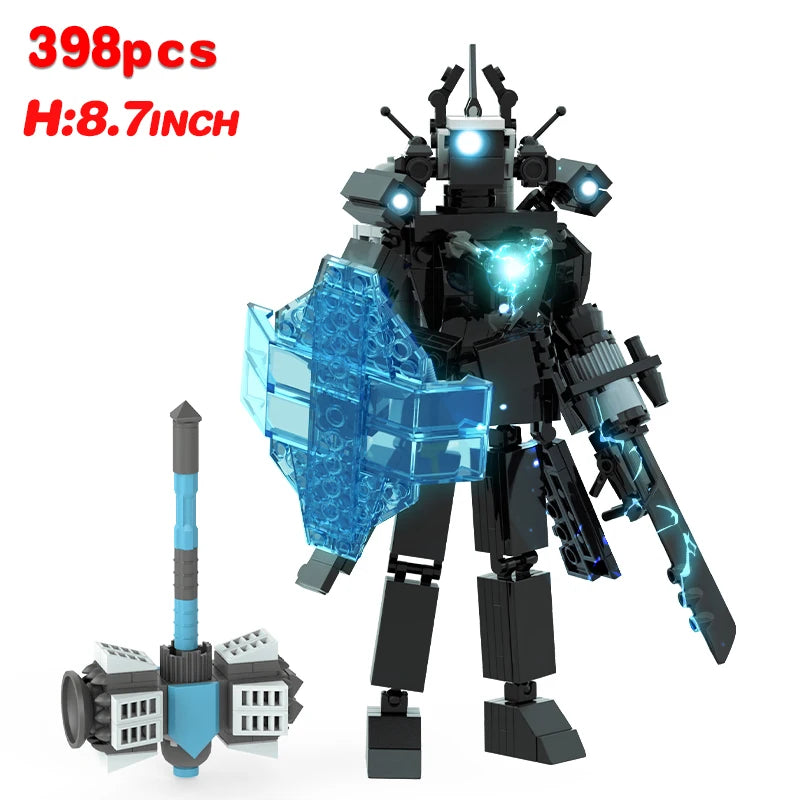New Skibidi Toileted TVman Multi Joined Mini Action Figures Building Blocks TVman Speakerman Cameraman Model Toys for Kid Gift