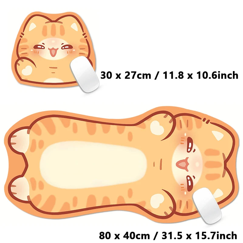 Pink Black Tortoiseshell Kawaii Cat Cartoon Cute Animal Kitty XXL Large Mouse Pad Computer Non-slip Keyboard Desk Mat Mousepad