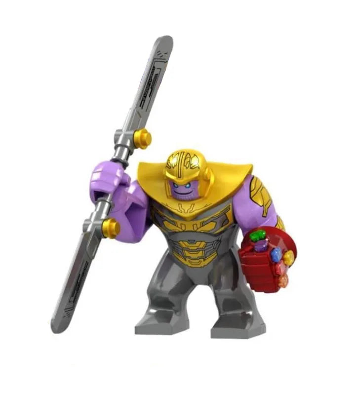New Marvel 3D superhero characters large model building blocks assembly toys children's birthday gifts boys girl